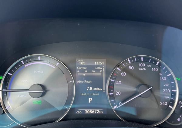 Lexus GS cena 123900 przebieg: 308800, rok produkcji 2016 z Gołańcz małe 154